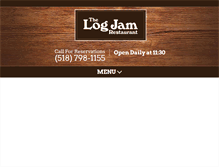 Tablet Screenshot of logjamrestaurant.com